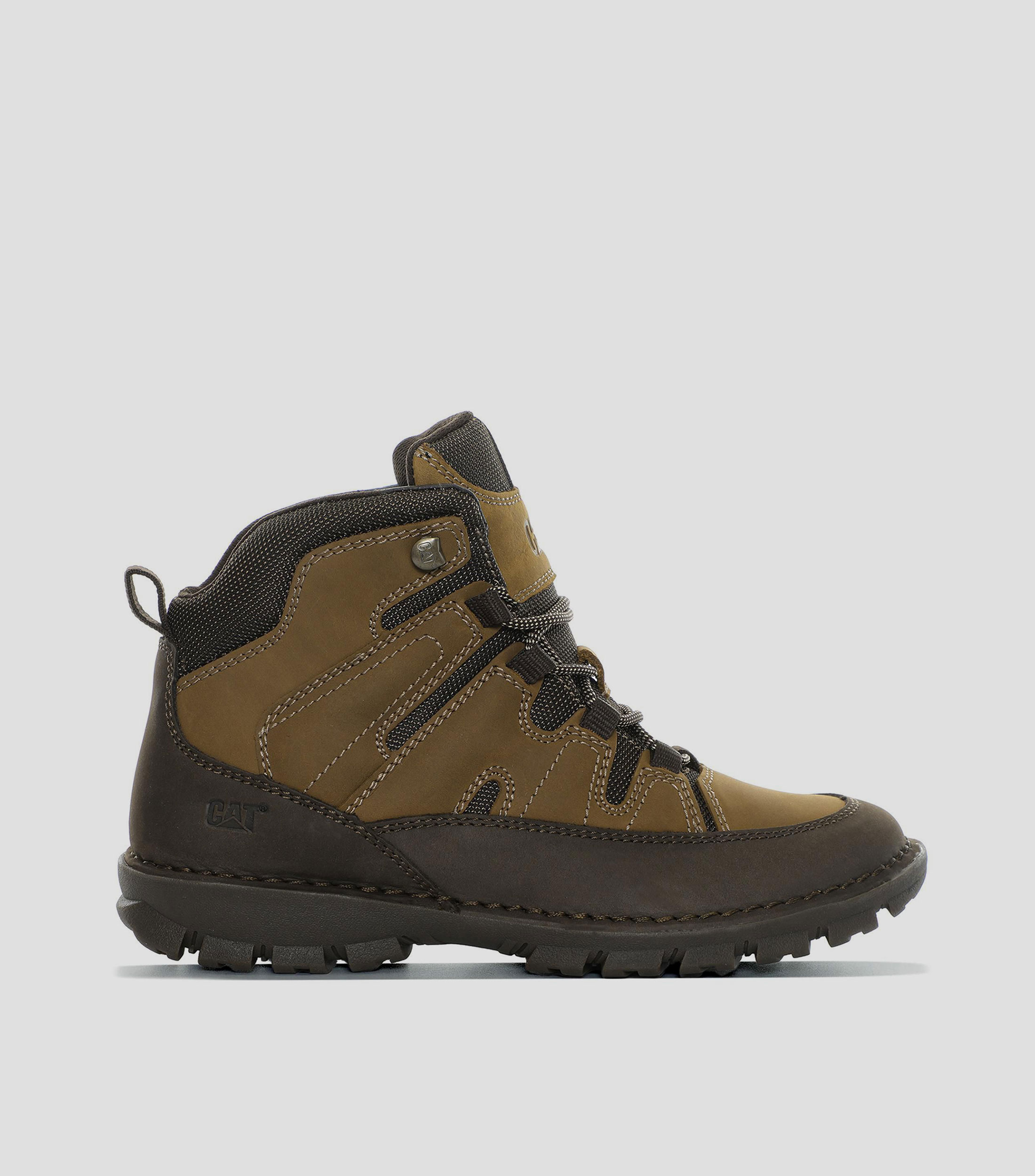 Botas casuales cortas en piel con plataforma Hombre